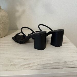 Steve Madden Black Block Heel Sandals